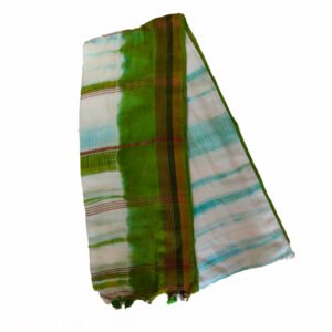 dhaniya khali tath cream base red & white border