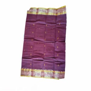 durga ashtami special handloom (white base red color velvet border)